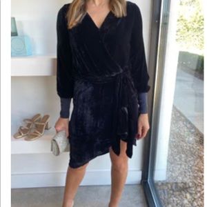 NWTs Young Fabulous and broke Black velvet Kahri Dress